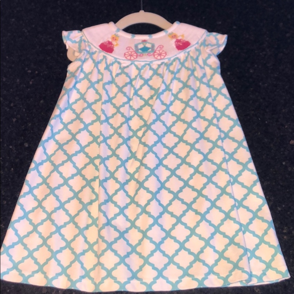 Like New Zuccini Smocked Princess Dress, 18 mo.